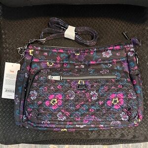 Lug Shimmy SE Crossbody Bag NEW with tags in boho floral black